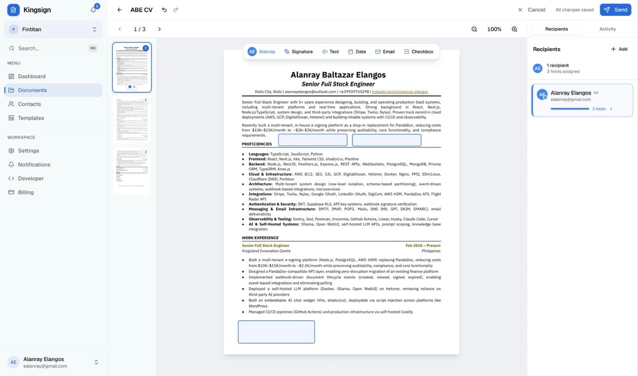 ErgoDoc project preview